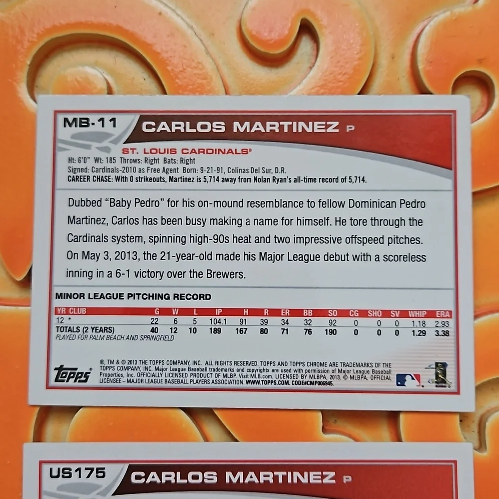 Topps 2012 description